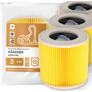 Filtr do vysavače 3x FILTR do VYSAVAČE Kärcher A2054 Me Vzduchový VÝKONNÝ SILNÝ Filtry EM-W