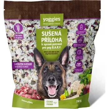 Krmivo pro psa Yoggies 750g Yoggies Sušená příloha s rýžovými vločkami k syrové potravě B.A.R.F.