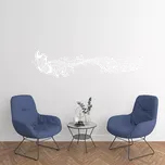 Sablio Samolepka na zeď: Motýlí ornament 3 - 120x28