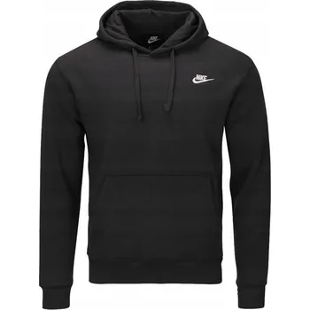 Pánská mikina Pánská mikina Nike Sportswear Club Fleece černá bavlněná s kapucí L