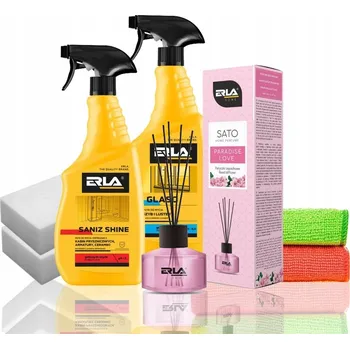 ERLA Sada do koupelny pro sprchový kout, zrcadla, WC, spáry, vůně KVĚTINOVÁ