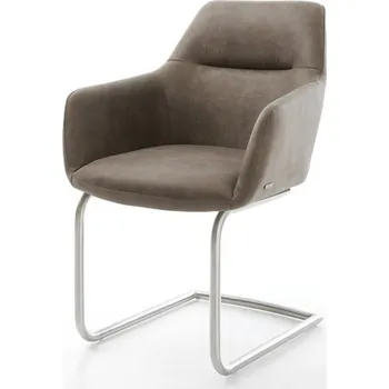 Jídelní židle Jídelní židle Pejo-Flex taupe vintage konzolová podnož kulatá