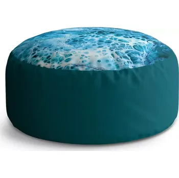 Taburet Sablio Taburet Circle Magická modrá: 38x48 cm