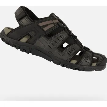 Pánská obuv Pánské sandále GEOX STRADA ČERNÁ 45