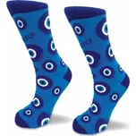 ATP - modré ponožky s "Evil eye" L-XL