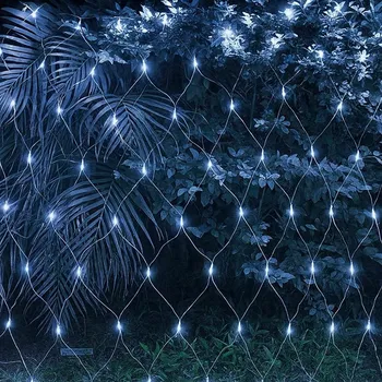 Vánoce LED síť 3x3 m 320 LED studená bílá vánoční osvětlení na stromeček LED venkovní