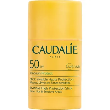 Přípravek na opalování Ochranná tyčinka SPF 50 Vinosun Protect (Invisible High Protection Stick) Caudalie - 15 g