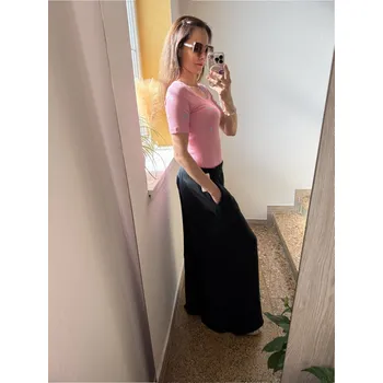 Dámské kraťasy BudesIN Černé mušelínové kalhoty Luna