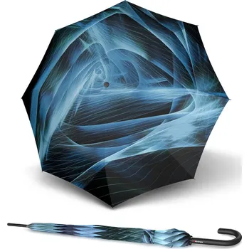 Deštník Knirps T.760 Stick Automatic Aura Sea - elegantní holový vystřelovací deštník