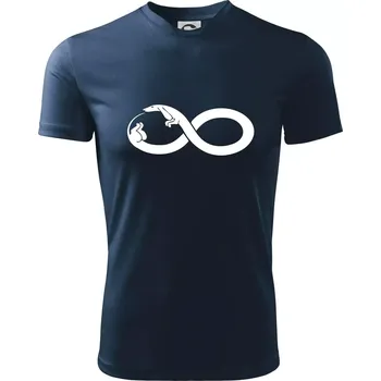 Jezevčík nekonečno - Dětské triko sportovní (dresovina) - 158 cm/12 let ( Námořní modrá (velmi tmavá - téměř černá) )