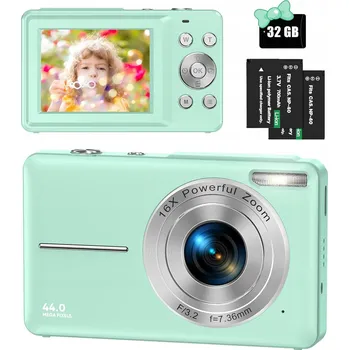 Digitální kompakt DIGITÁLNÍ FOTOAPARÁT HD 1080P 44 MPX + 32GB KARTA A 16x DIGITÁLNÍ ZOOM