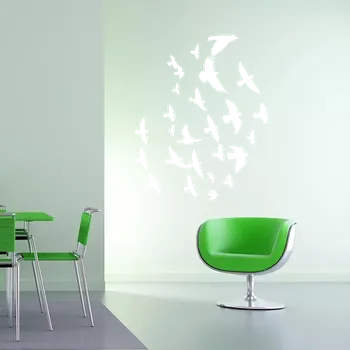 samolepka Sablio Samolepka na zeď: Ptáci set