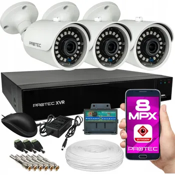 Bezpečnostní kamera Monitorovací sada Protec s kamerami - ESBR-8084