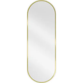 Zrcadlo Mexen Loft oválné koupelnové zrcadlo 100 x 35 cm, zlatý rám - 9851-100-035-000-50 Koupelnová zrcadla