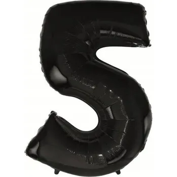 Balónek Fóliový balónek Godan FG-C85CZ5 92 cm číslice 5 černý