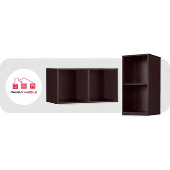 Knihovna Regál Family Meble Cubo, 70,6 cm x 36,4 cm x 35 cm, barva wenge