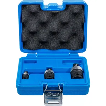 Gola hlavice Kloubové adaptéry 1/4", 3/8", 1/2" pro pneumatické nářadí BGS 9459 Sada 3 díly (BGS 109459 Kloubové adaptéry 1/4", 3/8", 1/2" pro pneumatické nářadí. Sada 3 díly)