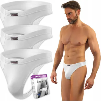 Podprsenka Tanga pánské z modalu Comix BÍLÉ aPair (XL)