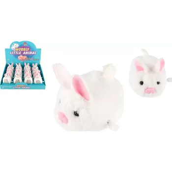 plyšák Teddies Králík/Králíček na natažení plast/ 16ks v boxu 8 cm