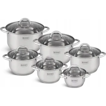 Hrnec Sada hrnců Edenberg nerezová ocel 12 ks