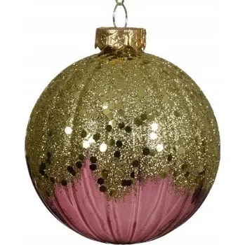 Vánoční dekorace Zdobená Vánoční Koule vánoční koule 8 cm, 1 ks