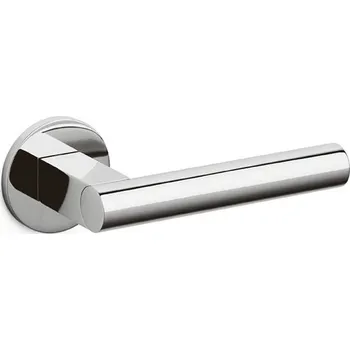 Dveřní kování OLIVARI Euclide nízká rozeta Chrom leštěný, Bez rozety/otvoru pro klíč