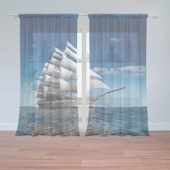 Záclona Sablio Záclony Loď: 2ks 150x250cm