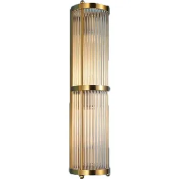 Nástěnné svítidlo Collin - křišťálové nástěnné svítidlo zlaté sloup 60cm