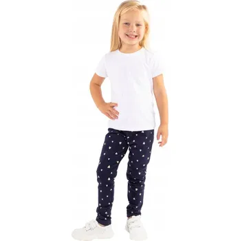 Dívčí zateplené legíny s modrými srdíčky Tup Tup, velikost vel.