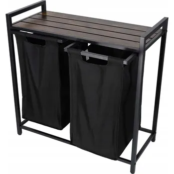 Koš na prádlo Volně stojící koš na prádlo Songmics 92 l, béžový/černý