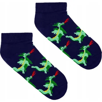 Pánské ponožky KABAK Ponožky kotníkové ponožky Drak Wawelski tmavě modré 42-46 vícebarevná velikost 42-46