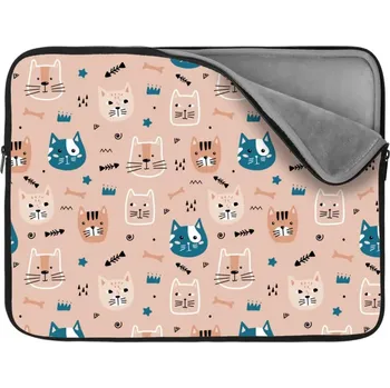 pouzdro na notebook Sablio Obal na notebook Barevné kočičky - 13"