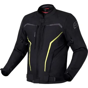 Moto bunda Textilní bunda Ozone Delta Iv Černá/Žlutá Neonová 7XL