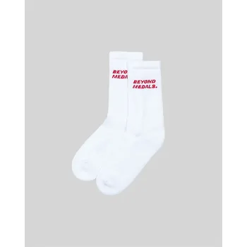 Pánské ponožky BEYOND MEDALS ponožky - Logo Socks 2P White (WHITE)