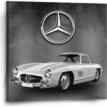 Obraz Sablio Obraz Mercedes-Benz 300 SL Šedé pozadí - 50x50 cm