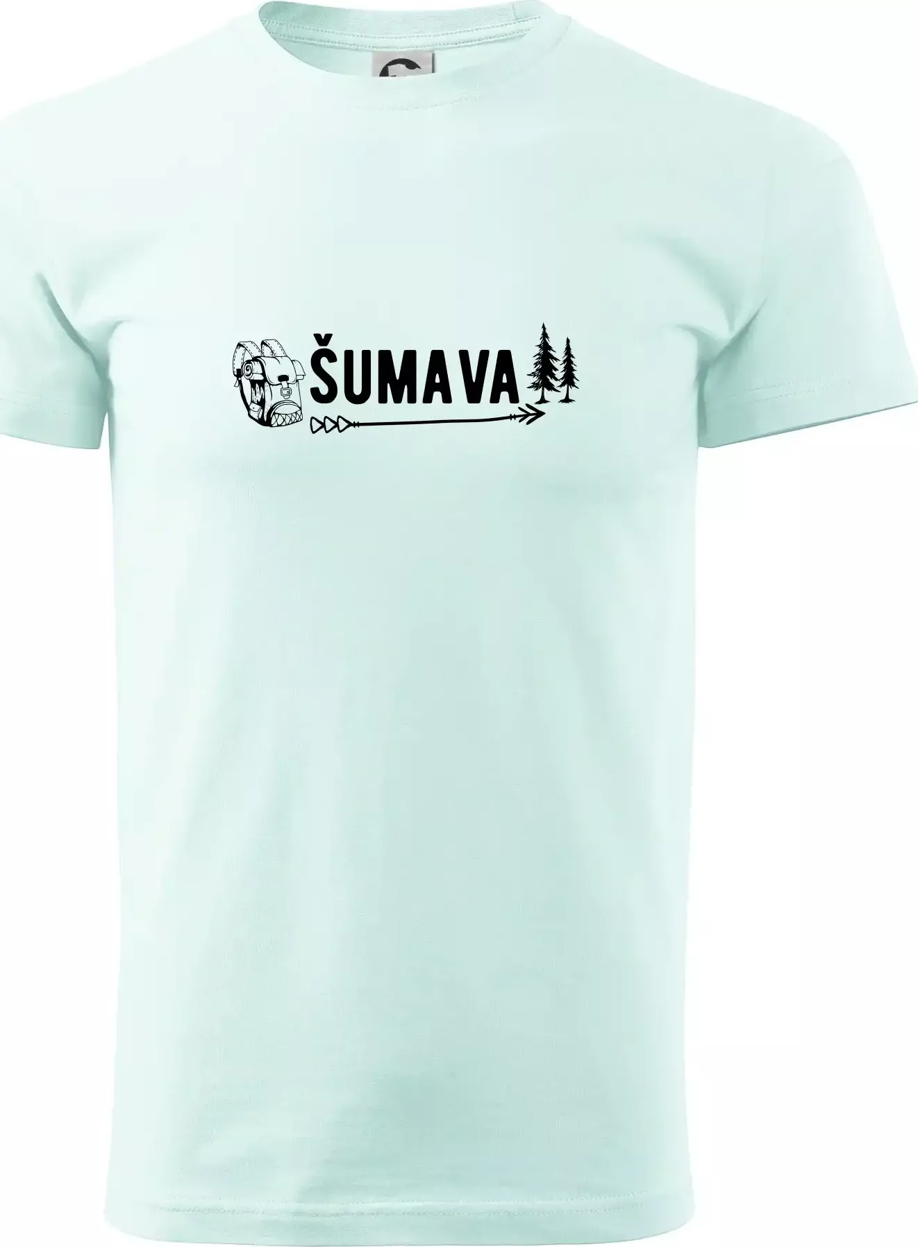 Šumava nápis - Klasické pánské triko vyšší gramáže - S ( Frost )