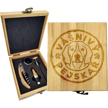 Víno Sablio Dárková sada na víno Vášnivý pejskař: 147×168×49 mm