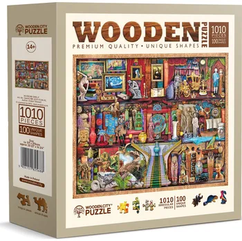 Puzzle Dřevěné puzzle Muzejní police 1010 dílků WOODEN CITY
