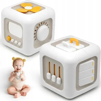 Hračka pro nejmenší Edukační interaktivní kostka 6v1 Aktivní hračka 12m+