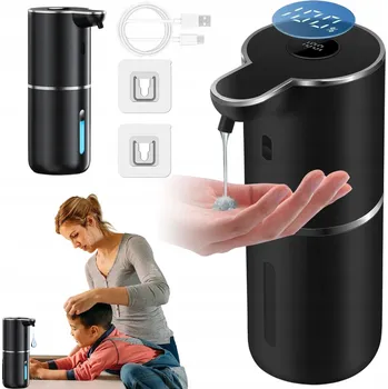 Bezkontaktní dávkovač mýdla stojící Bedee 380 ml černý