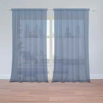 Záclona Sablio Záclony Modrá 2: 2ks 150x250cm