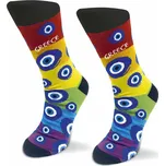 ATP - duhové ponožky s "Evil eye" S-M