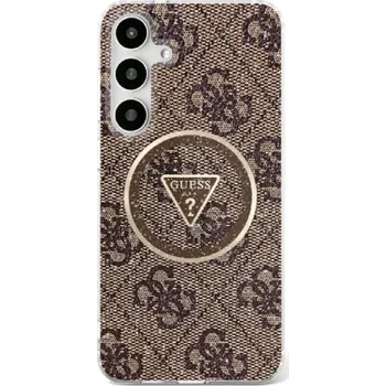 Pouzdro na mobilní telefon Zadní Kryt Guess pro Samsung Galaxy S25 Ultra hnědý