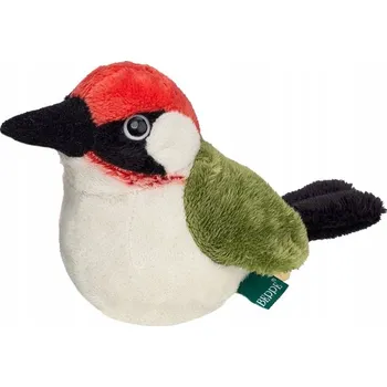 plyšák PLYŠÁK PLYŠOVÝ PTÁK DATEL ZELENÝ 13 CM