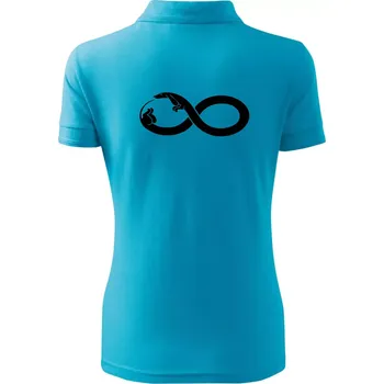 Jezevčík nekonečno - Polokošile dámská Pique Polo - L ( Světlý tyrkys )