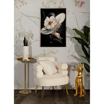 Křeslo Designové křeslo Harmony bílé