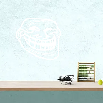 samolepka Sablio Samolepka na zeď: Meme troll face - 60x56 cm