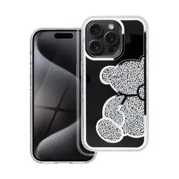 Pouzdro na mobilní telefon Kryt TEDDY BEAR pro IPHONE 7 / 8 / SE 2020 / SE 2022 stříbrný - OEM + zdarma možnost vyzkoušet a vrátit zboží do 30 dní