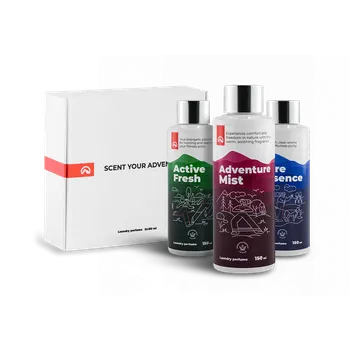 Aviváž Northfinder Dárková sada 3 parfémů na praní 150 ml: ACTIVE FRESH + ADVENTURE MIST + PURE ESSENCE, clear,
