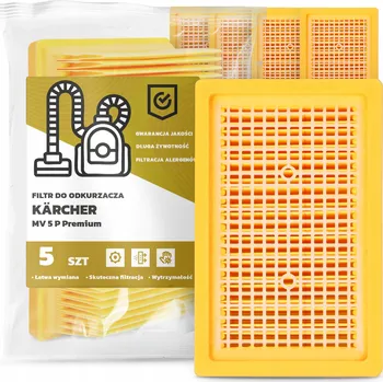 Filtr do vysavače 5x FILTR do VYSAVAČE Kärcher MV 5 P Premium Vzduchový PLOCHÝ FILTRY EM-W